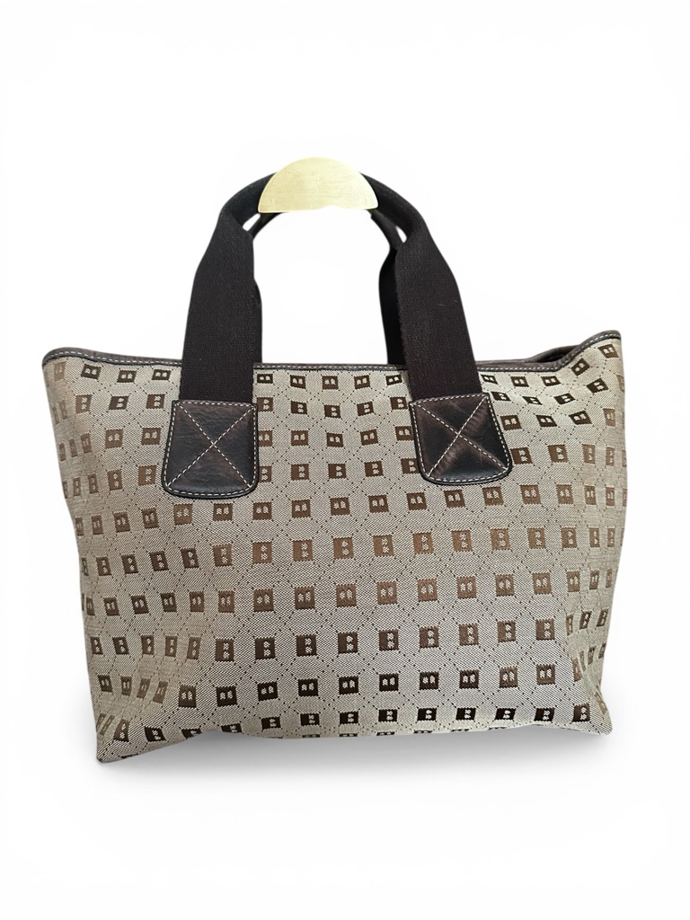 Bally Boothbay Canvas Tote Made In Switzerland